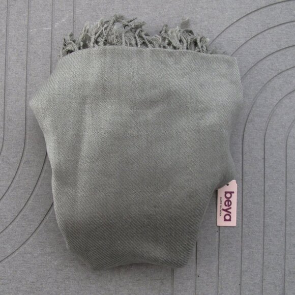 🆕 Scarf BEYA Gray 70" x 25" | stylish Scarves Wraps pashminas shawls mantle - Picture 7 of 8